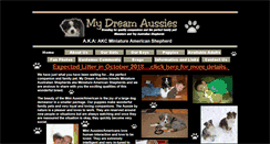 Desktop Screenshot of mydreamaussies.com